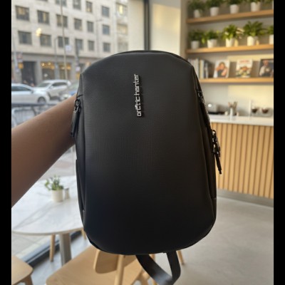 Travel Crossbody Bag (Solid Black)