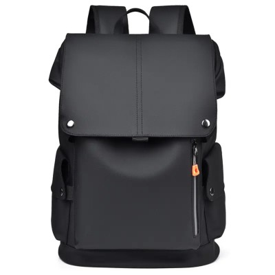 High Quality PU Leather Waterproof Men's Laptop Backpack Large Computer Backpack for Business Urban Man Backpack USB Charging
