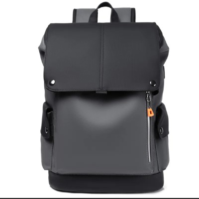 High Quality PU Leather Waterproof Men's Laptop Backpack Large Computer Backpack for Business Urban Man Backpack USB Charging